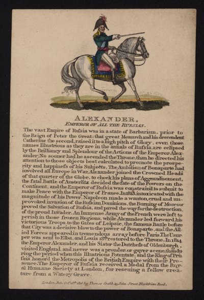 Aleksander I, car Rosji autorstwa English School