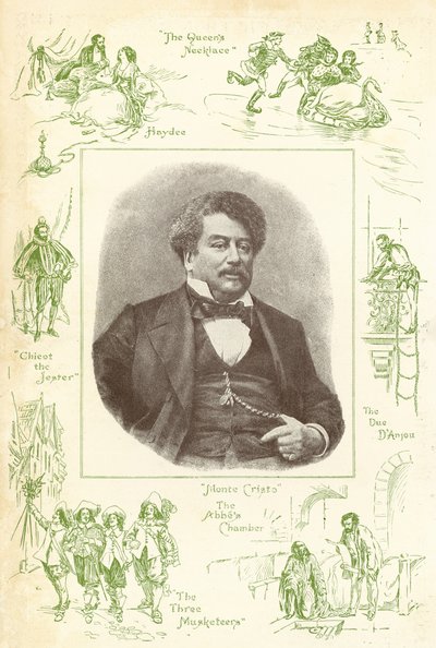 Alexandre Dumas, autor Hrabia Monte Christo autorstwa English School