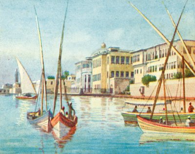 Aleksandria, Ras-et-Tin (litografia kolorowa) autorstwa English School