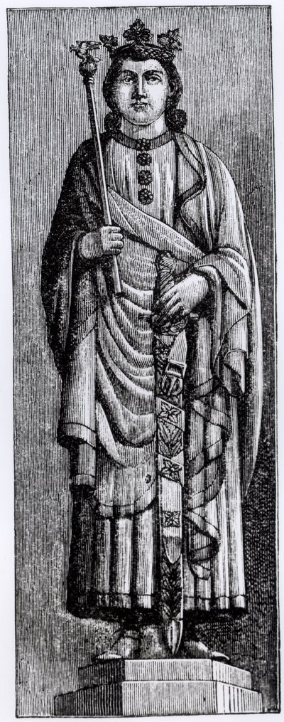 Alfons X (1221-84) „Mądry”, król Kastylii, ilustracja z „Nauki i literatury w średniowieczu i renesansie”, napisana i rytowana przez Paula Lacroix, 1878 autorstwa English School