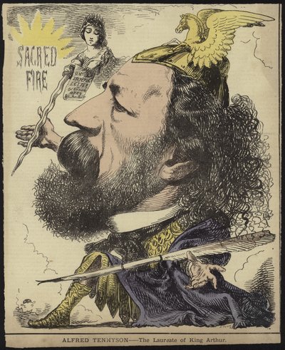 Alfred Tennyson - Laureat Króla Artura autorstwa English School