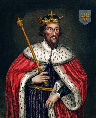 Alfred Wielki (849-99), po obrazie w Galerii Bodleian autorstwa English School