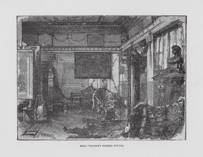 Dawne studio Almy Tadema (litografia) autorstwa English School