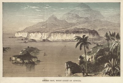 Ambas Bay, zachodnie wybrzeże Afryki (kolorowy grawerunek) autorstwa English School