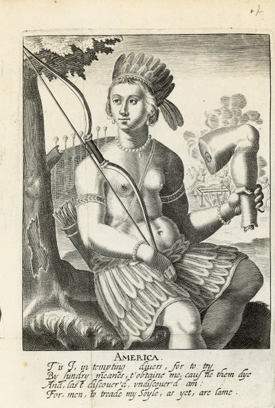 Ameryka namalowana do życia: Prawdziwa historia postępowania Hiszpanów w podbojach Indian — Sir Ferdinando Gorges i inni autorstwa English School