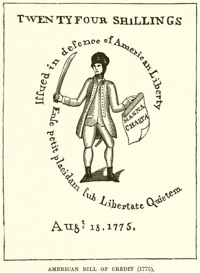 Amerykański rachunek kredytowy (1775) autorstwa English School