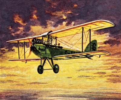 Amy Johnson w swojej cygańskiej ćmie zwanej „Jason” autorstwa English School