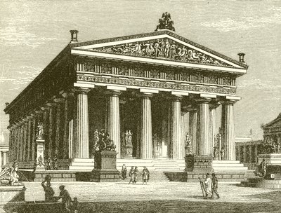 Wczesna świątynia dorycka: Sanktuarium Posejdona w Paestum autorstwa English School