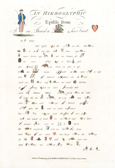 List hieroglificzny autorstwa English School