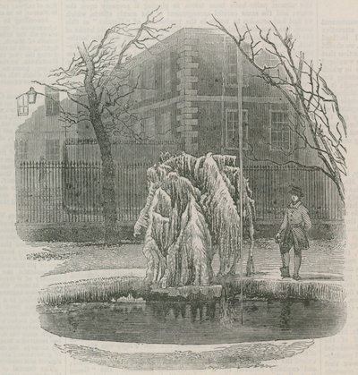 Lodowe drzewo w środkowej świątyni autorstwa English School