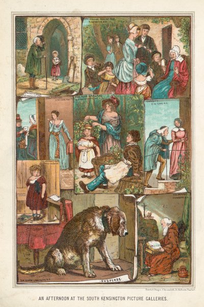 Popołudnie w galeriach obrazów South Kensington autorstwa English School