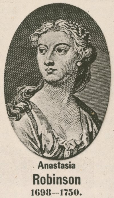 Anastasia Robinson (wklęsłodruk) autorstwa English School