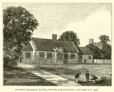 Ancient Grammar School, Boston, Lincolnshire, założona AD 1567 autorstwa English School