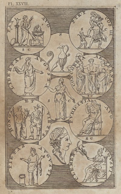 Starożytna mitologia grecka i rzymska (rycina) autorstwa English School