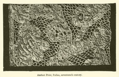 Ancient Point, włoski, XVII w. (rycina) autorstwa English School