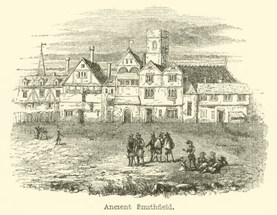 Starożytne Smithfield (rycina) autorstwa English School