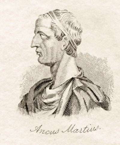 Ancus Marcius, ze „Słownika historycznego Krabba”, opublikowanego w 1825 r. autorstwa English School