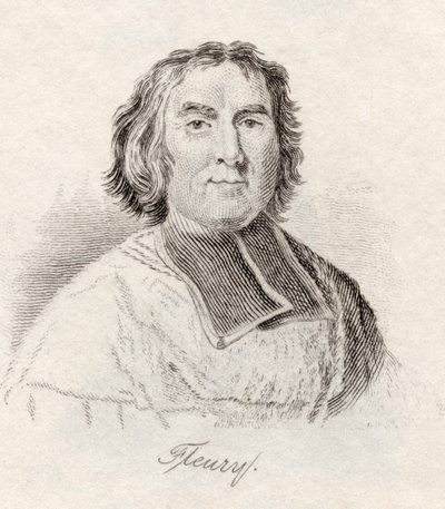 Andre-Hercule de Fleury, biskup Frejus, ze „Słownika historycznego Krabba”, opublikowanego w 1825 r. autorstwa English School