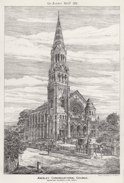 Anerley Congregational Church (rycina) autorstwa English School