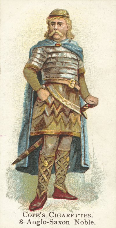 Anglo-Saxon Noble (chromolitho) autorstwa English School