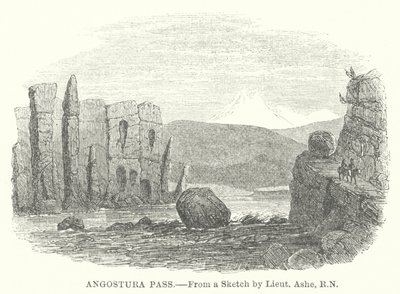 Angostura Pass (grawerunek) autorstwa English School