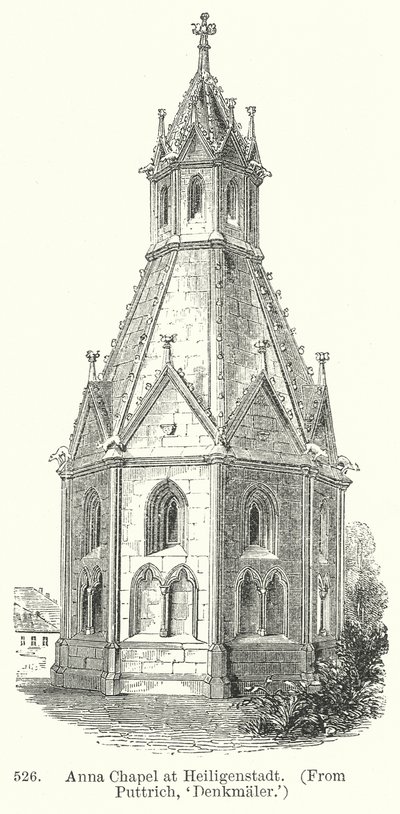Kaplica Anny w Heiligenstadt (rycina) autorstwa English School