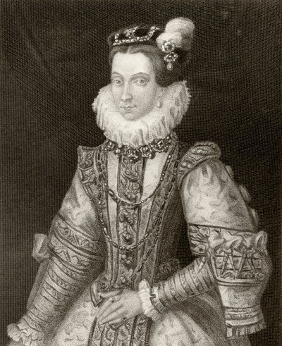 Anna Austriaczka, z „Historii panowania Filipa II”, wydanej w 1855 r. autorstwa English School