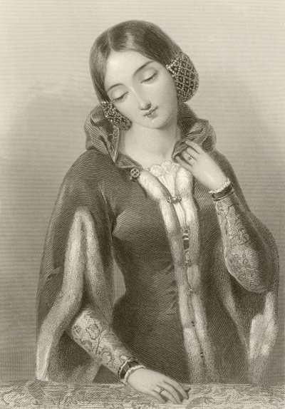Anna Czeska, królowa króla Ryszarda II autorstwa English School