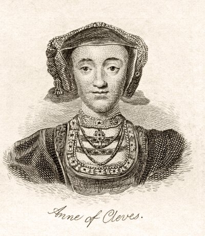 Anna z Kleve, ze „Słownika historycznego Krabba”, opublikowana w 1825 r. autorstwa English School