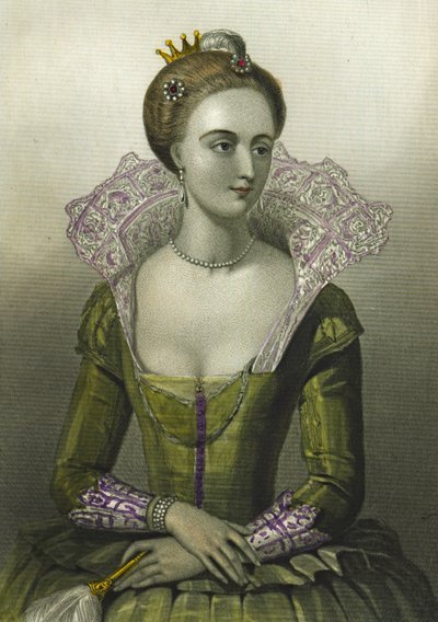 Anna Duńska, królowa Jakuba I Wielkiej Brytanii, 1856 autorstwa English School