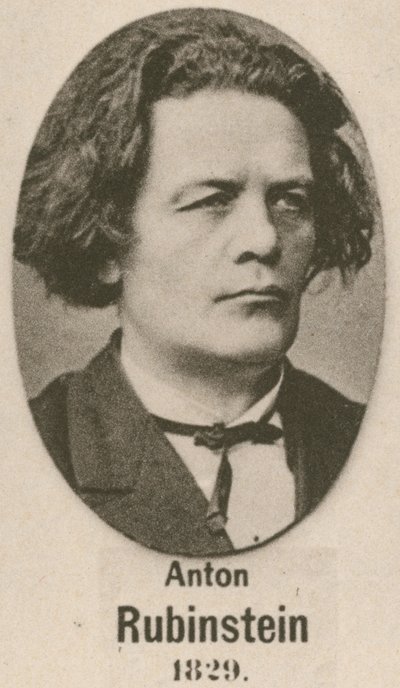 Anton Rubinstein (grawiura) autorstwa English School