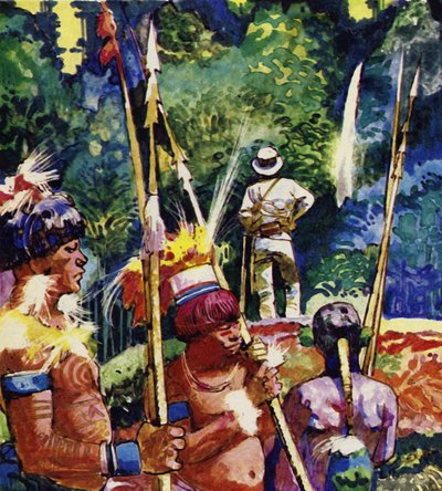 Antonio Raimondi osiągnął to, co uważał za źródło Amazonii autorstwa English School