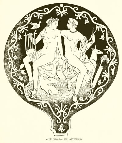Aplu (Apollo) i Artemizja autorstwa English School