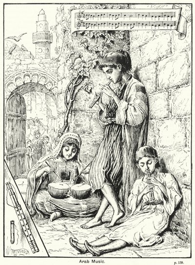 Muzyka arabska (grafika) autorstwa English School