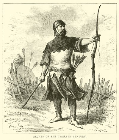 Łucznik z XII wieku autorstwa English School