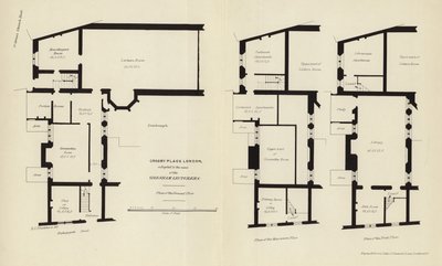 Plany architektoniczne Crosby Place autorstwa English School