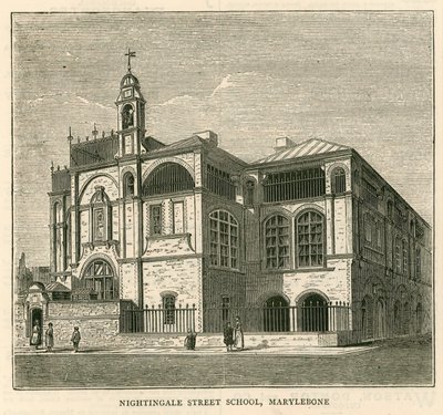 Architektura londyńskiej rady szkolnej: Szkoła Nightingale Street, Marylebone, Londyn autorstwa English School