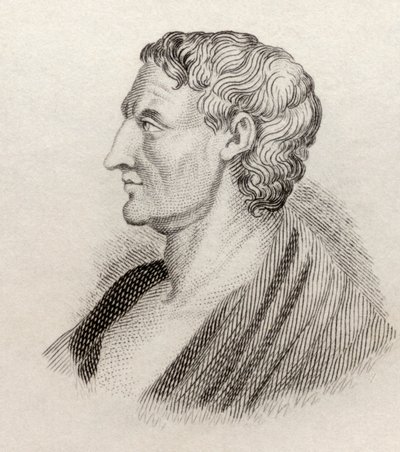 Arystoteles, ze „Słownika historycznego krabów”, opublikowanego w 1825 r. autorstwa English School