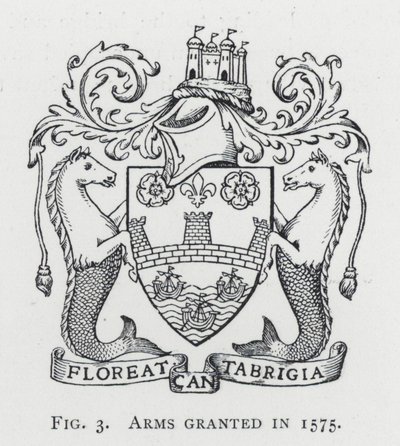 Herb nadany w 1575 r. (grafika) autorstwa English School