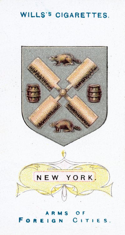 Ramiona Nowego Jorku (chromolitho) autorstwa English School