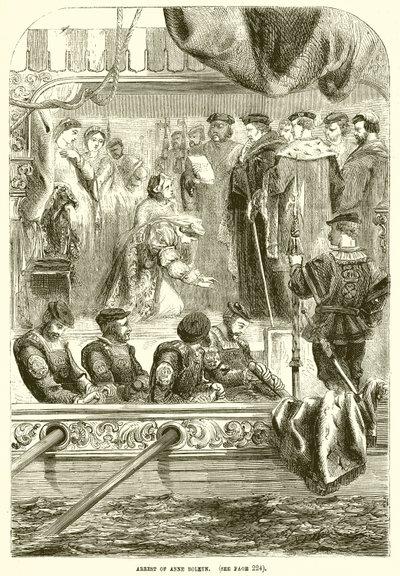 Aresztowanie Anny Boleyn autorstwa English School