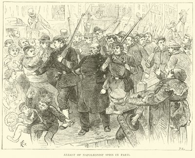 Aresztowanie szpiegów napoleońskich w Paryżu, październik 1870 autorstwa English School