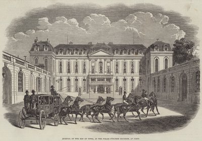 Przybycie beja Tunisu, do Palais d