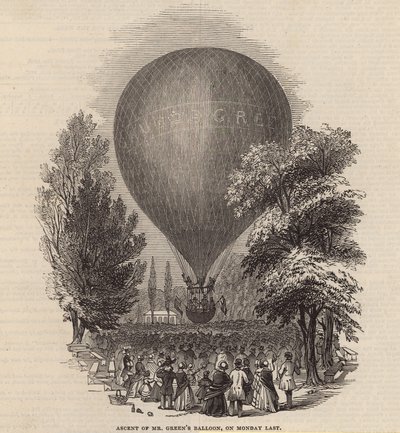 Wejście balonu pana Greensa w ostatni poniedziałek autorstwa English School