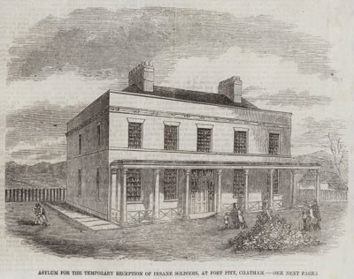 Azyl do tymczasowego przyjęcia szalonych żołnierzy w Fort Pitt, Chatham autorstwa English School
