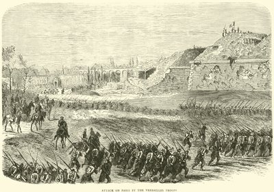 Atak wojsk wersalskich na Paryż, marzec 1871 r autorstwa English School