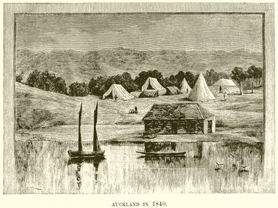 Auckland w 1840 autorstwa English School