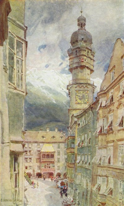 Austria: Innsbruck (druk kolorowy) autorstwa English School