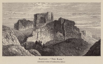 Babilon, "Kasr" (rycina) autorstwa English School
