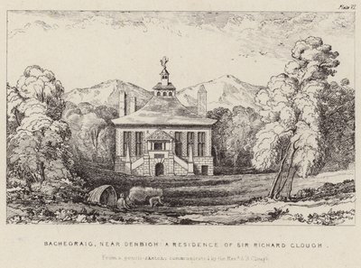 Bachegraig, rezydencja Sir Richarda Clough autorstwa English School